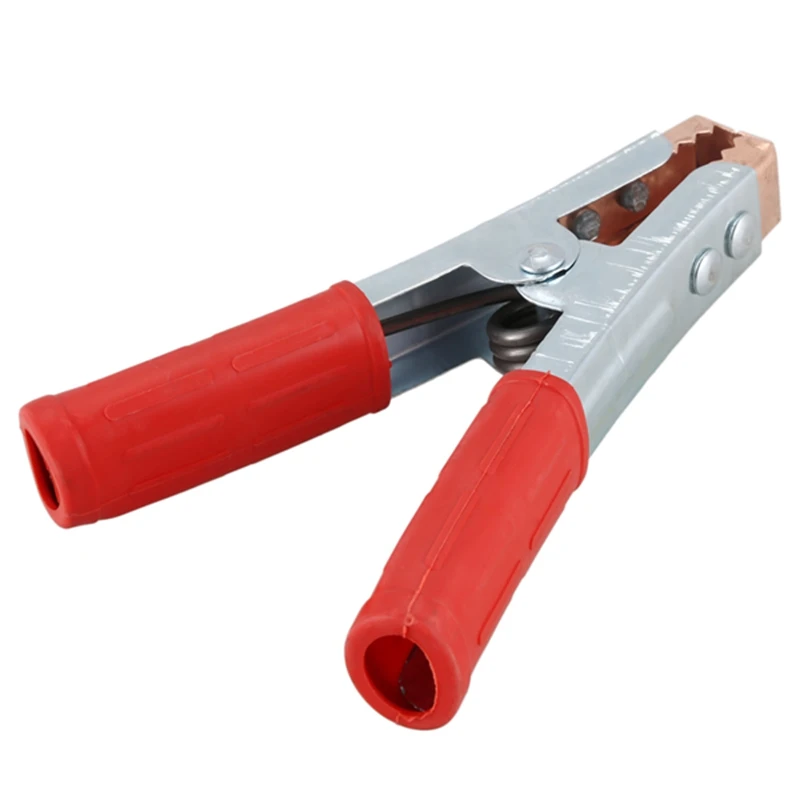 

Red Handle 500A Spring Loaded Crocodile Clip Welding Earth Clamp