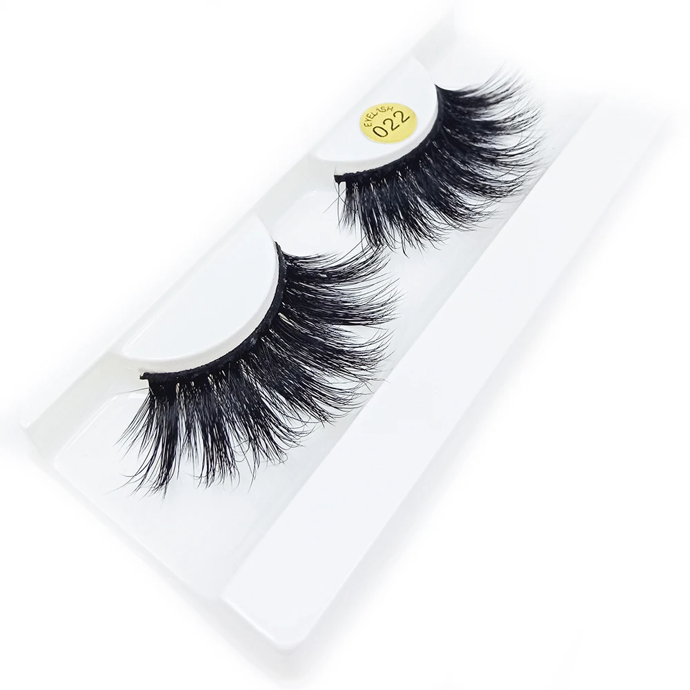 Новая мода 1 пара 25 мм Lashes100% 3D норковые накладные ресницы толстые длинные ресницы пушистые Накладные ресницы ручной работы