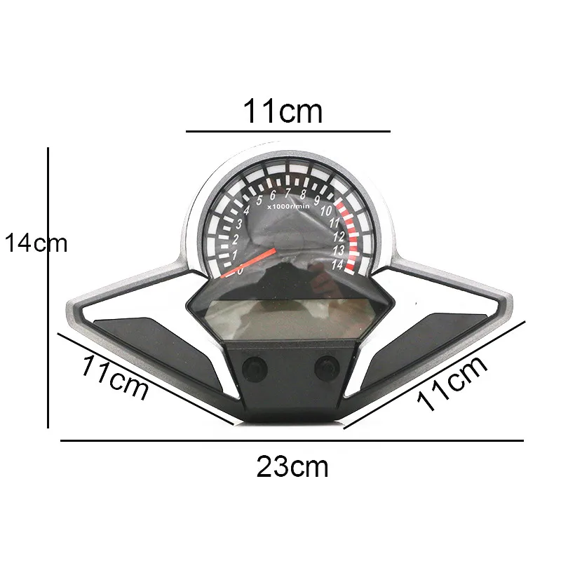 ЖК цифровой спидометр одометр тахометр измеритель скорости/миль/ч для Honda Yamaha KTN