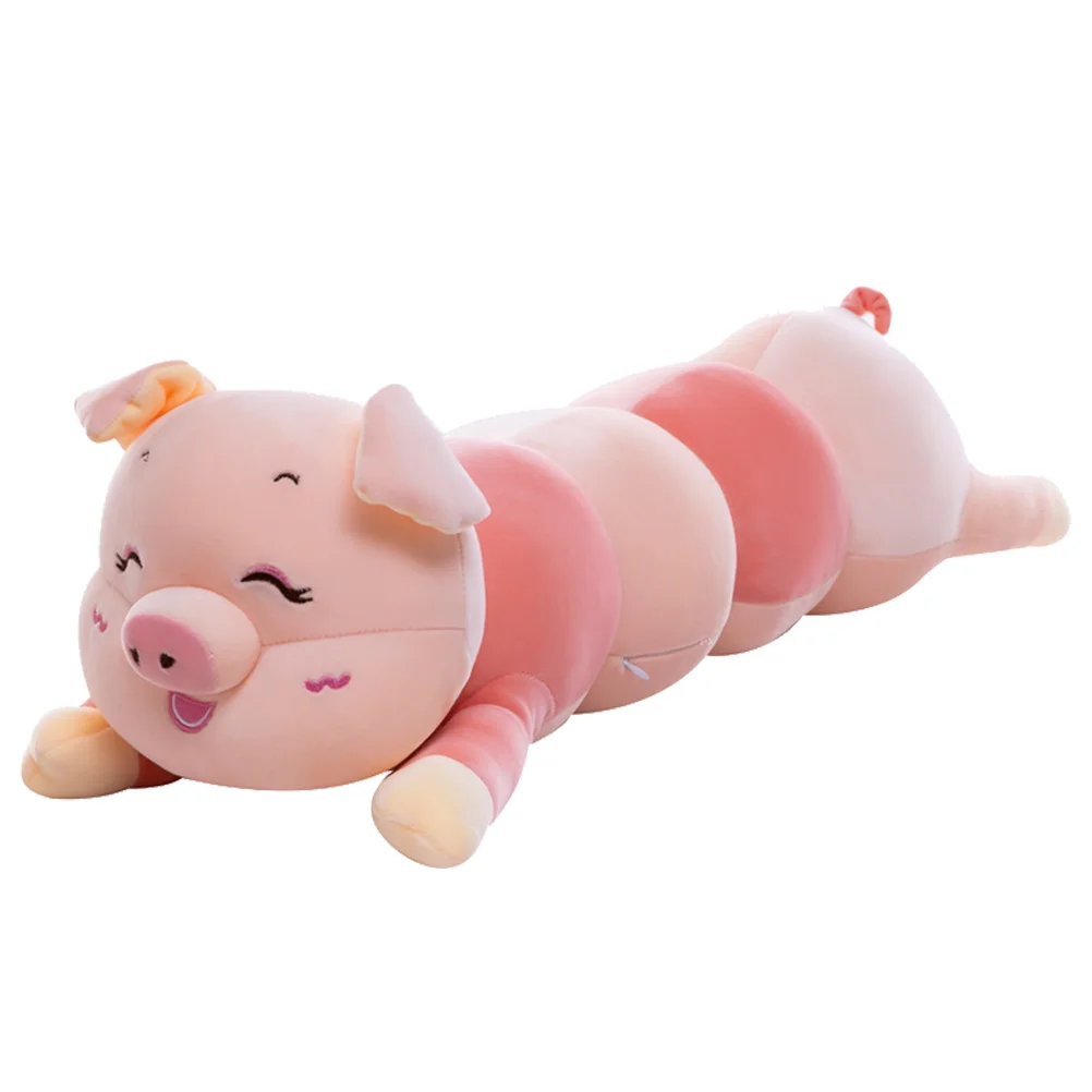 

1Pc Adorable Caterpillar Shape Pillow Animal Stuffed Doll (Random Eye)
