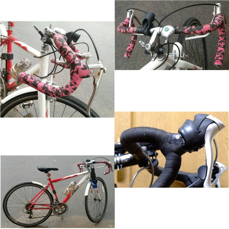

1 Piece Road Bike Bicycle Handlebar tape Camouflage Cycling Handle Belt Cork Wrap Bike Bicycle Cork Handlebar Tape Wrap