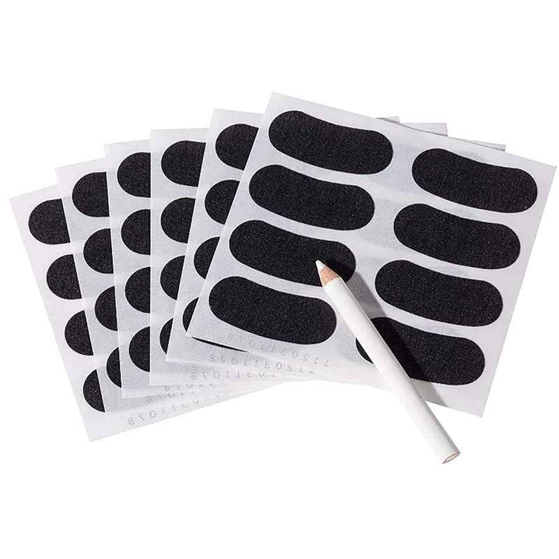 

50Pcs Eye Black Strips Sports Black Eye Stickers Baseball Football Eye Strips with 1Pencil for Women Men Kids Party Game