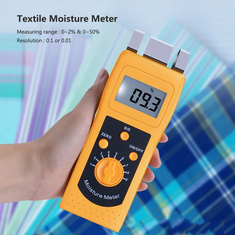 

Multimeter DM200T Portable Digital Textile Moisture Meter Humidity Measuring LCD Display