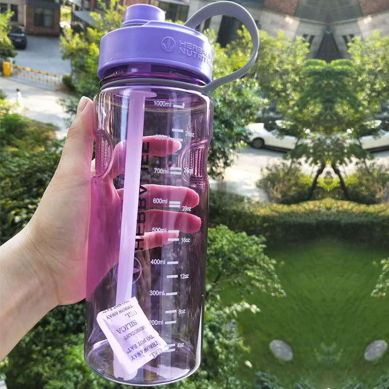 1Л 2л негабаритная бутылка для воды 1000 мл/2000 мл модный портативный Herbalife питание изготовленный на заказ шейкер Спортивная бутылка