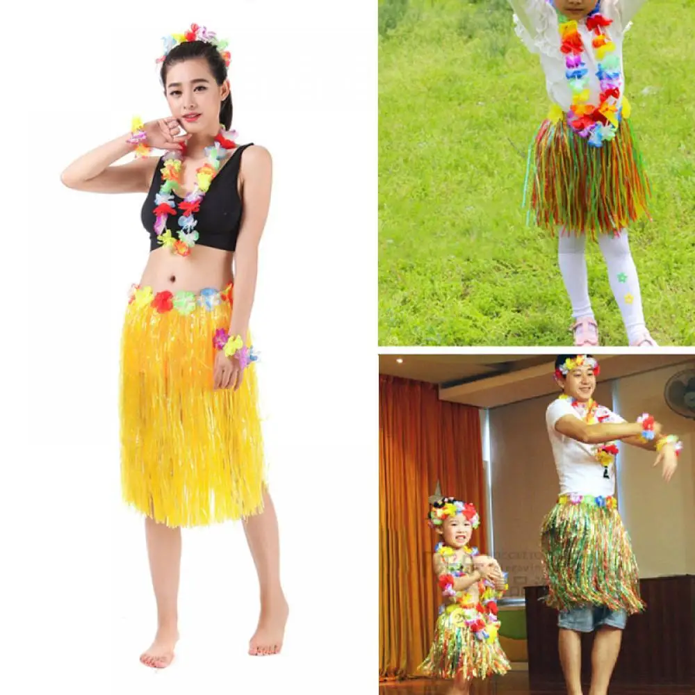 Венки 12 шт. Гавайские DIY вечерние пляжные Цветочная Гирлянда ожерелье нарядное