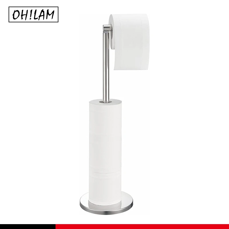 toilet paper holder freestanding with storage stainless steel tissue roll holder stand toilet paper holder for storage organizer free global shipping
