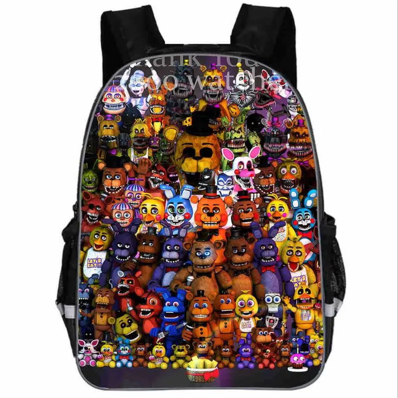 Рюкзак Freddy Animal Anime FNAF сумки Чика Фокси Undertale Sans повседневные школьные для малышей