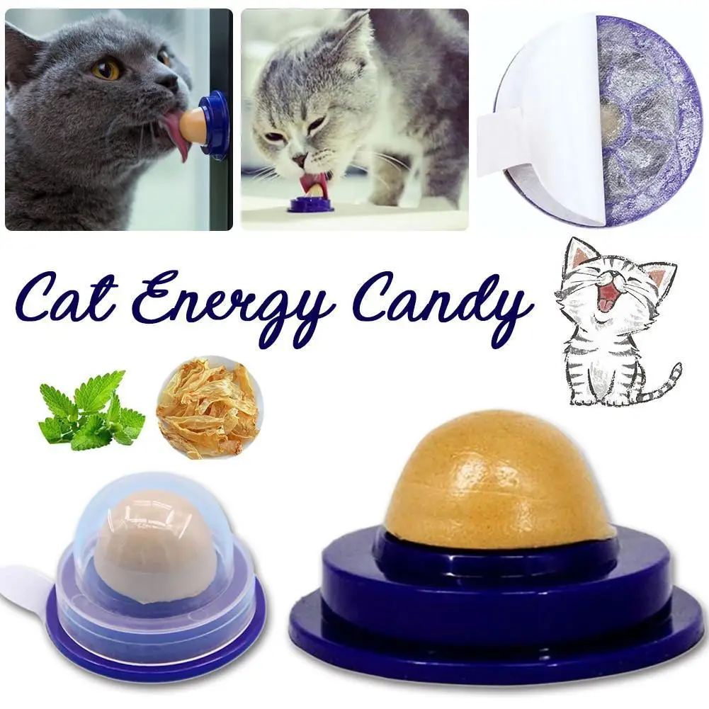 

1PC Catnip Sugar Solid Catnip Sugar Long Strong Pill Energy Ball Cat Nutrition Cream Licking Solid Candy Cats Lovely Snacks Toys