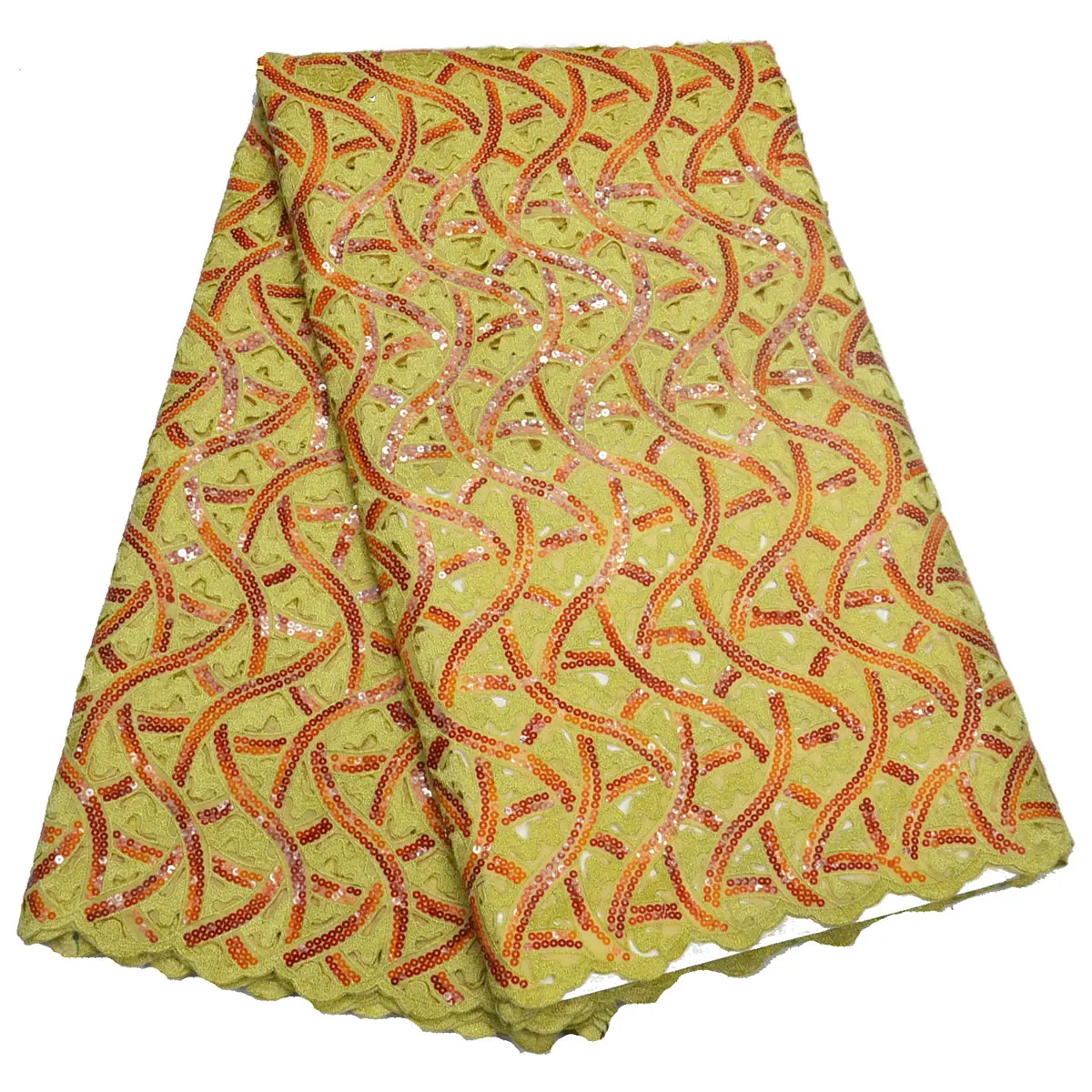 

Красный Вышивка Африканское кружево Французский блесток ткани 2021 высокого качества в нигерийском стиле кружевных тканей 5 ярдов для праздн...