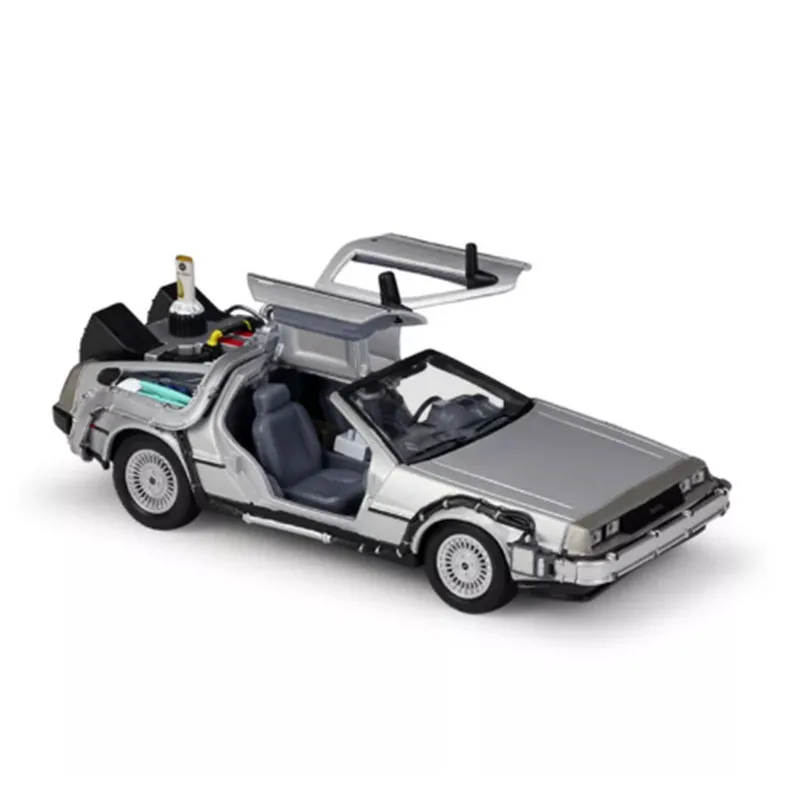 1:24 Welly DMC-12 DeLorean Time Machine Назад в будущее автомобиль статические литые автомобили