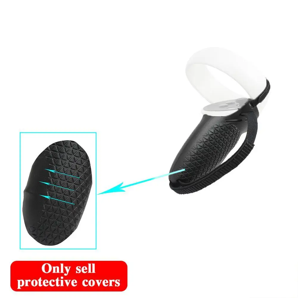 

For Oculus Quest 2 VR Controller Protection Cover Silicone Anti-Throw Cover Handle Grip Shell Knuckle Strap VR Accessories