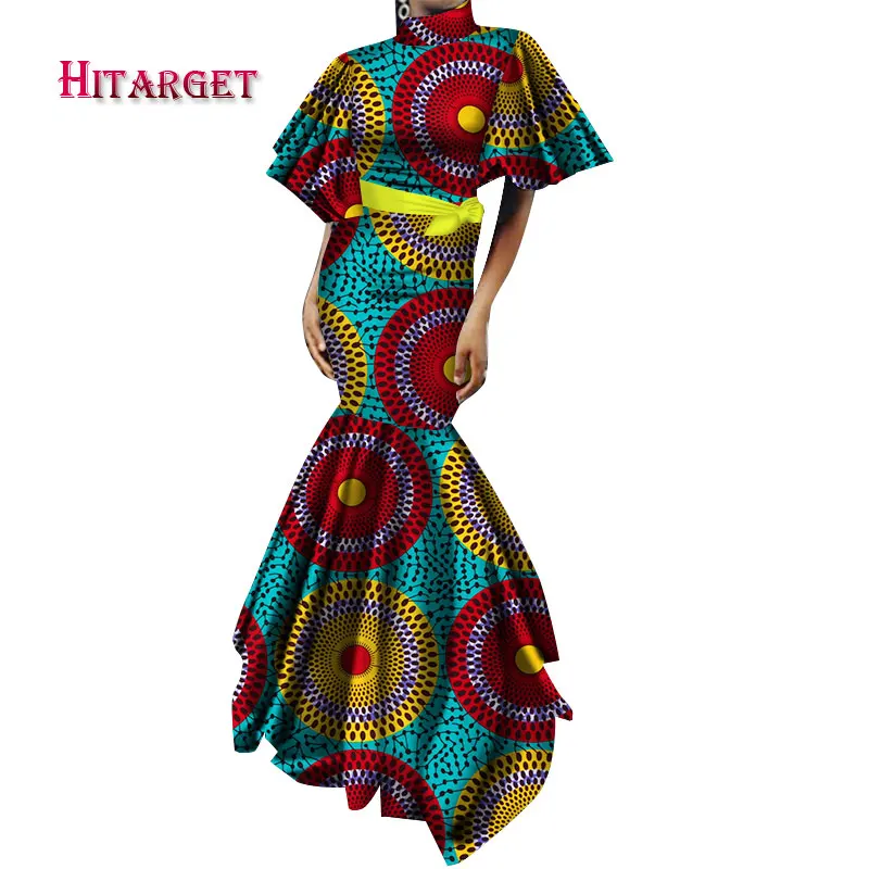 Новинка винтажные африканские платья для женщин длинное платье с пышными