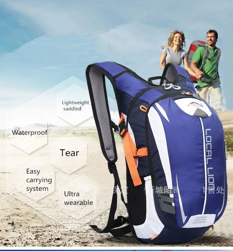 Рюкзак для верховой езды MTB для активного отдыха 18L дышащий рюкзак для верховой езды для езды на велосипеде сумка для велоспорта+ сумка для воды