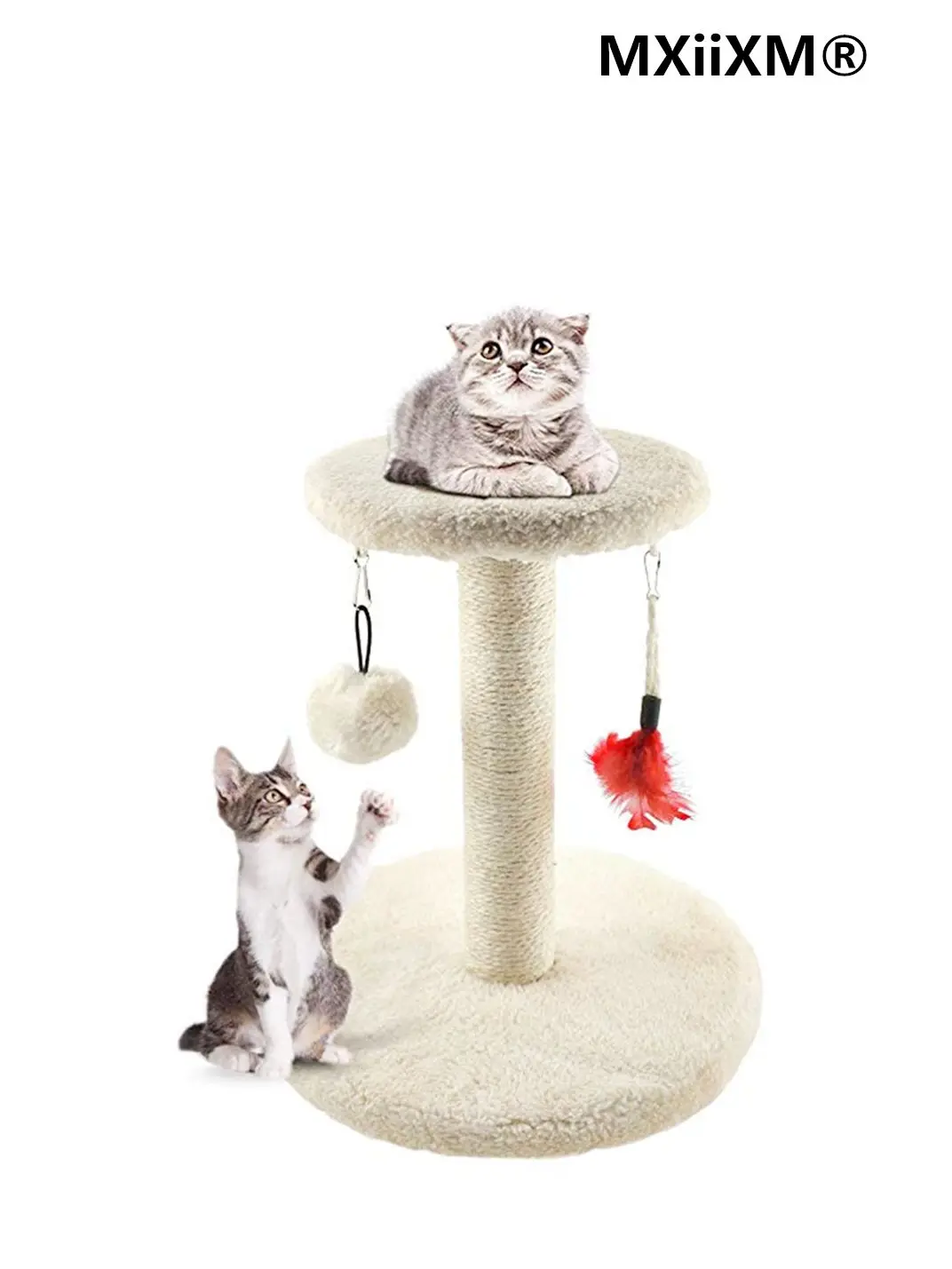 Кошачье дерево башня игрушки для кошек с шариком скребок столбы котенок