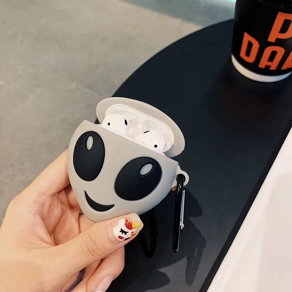 634 Чехол для AirPods, милый мультяшный силиконовый чехол для Apple Airpods 2, чехол для наушников, сумка для наушников, чехол с кольцом - Цвет: 634