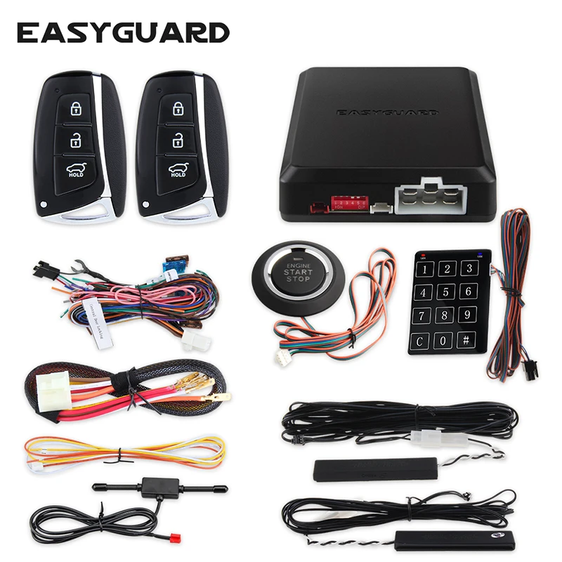 EASYGUARD дистанционный запуск автомобильной сигнализации бесключевой доступ