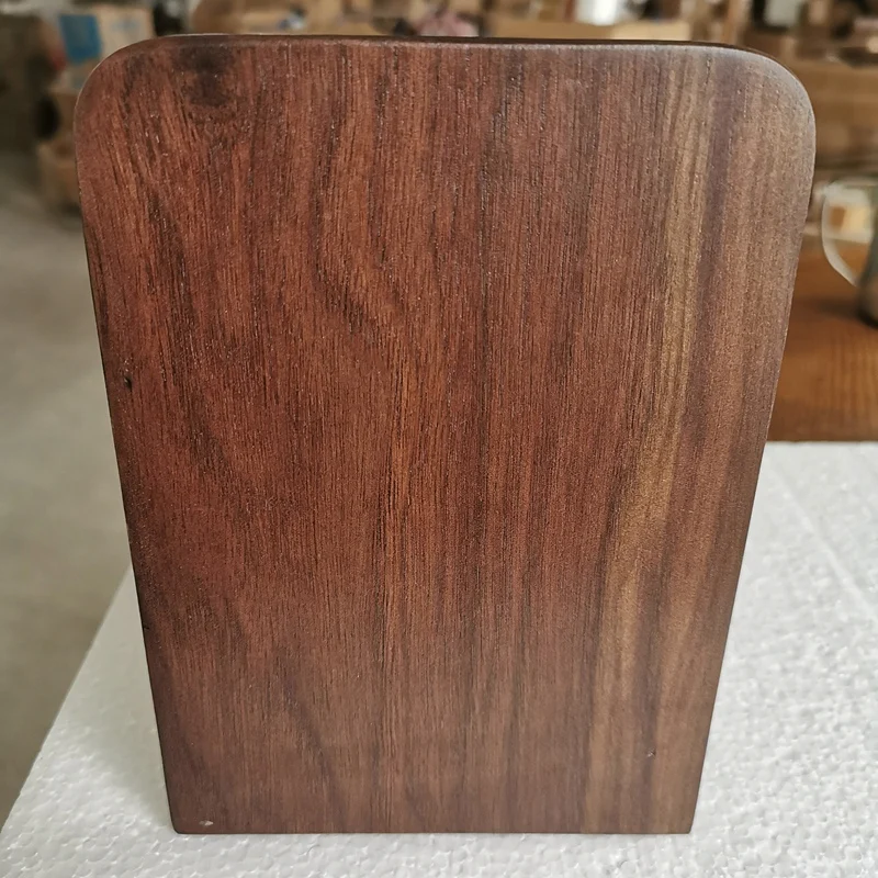 

Wooden Bookends, 1 Pair, Non-Slip, Black Walnut, Office Bookshelf