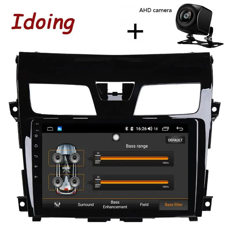 Standard with AHD Idoing 10," 4G+ 64G Автомобильный Радио Мультимедиа Видео плеер навигация gps Android 8,1 8, 1For Nissan Teana l33 2013- NO 2 din DVD - Цвет: Standard with AHD