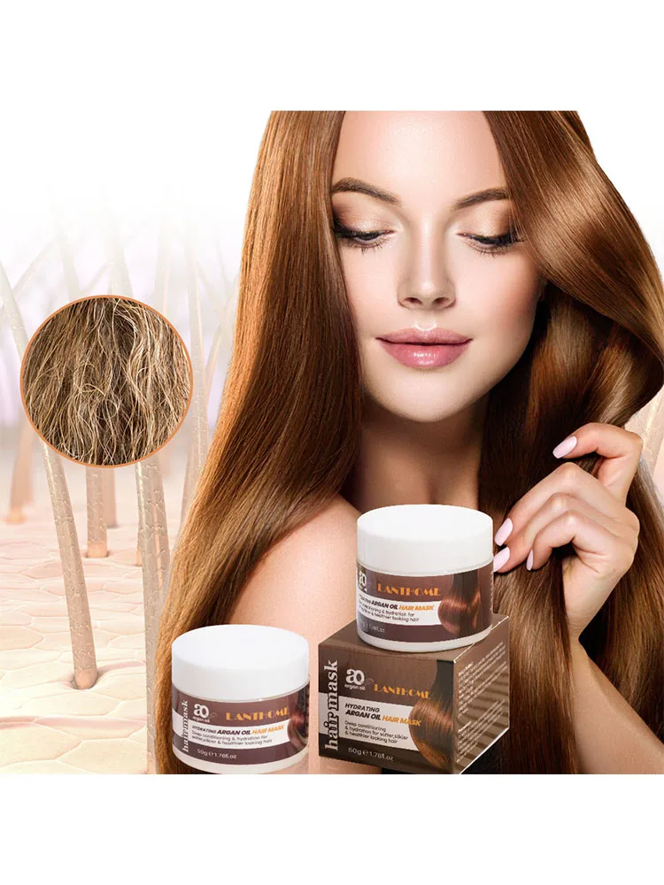 

Argan Oil Hair Mask Care And Repair Dry No Steaming Nourishing Hair Mask Moisturizing Repair Anti Hair Loss Hair Care Product