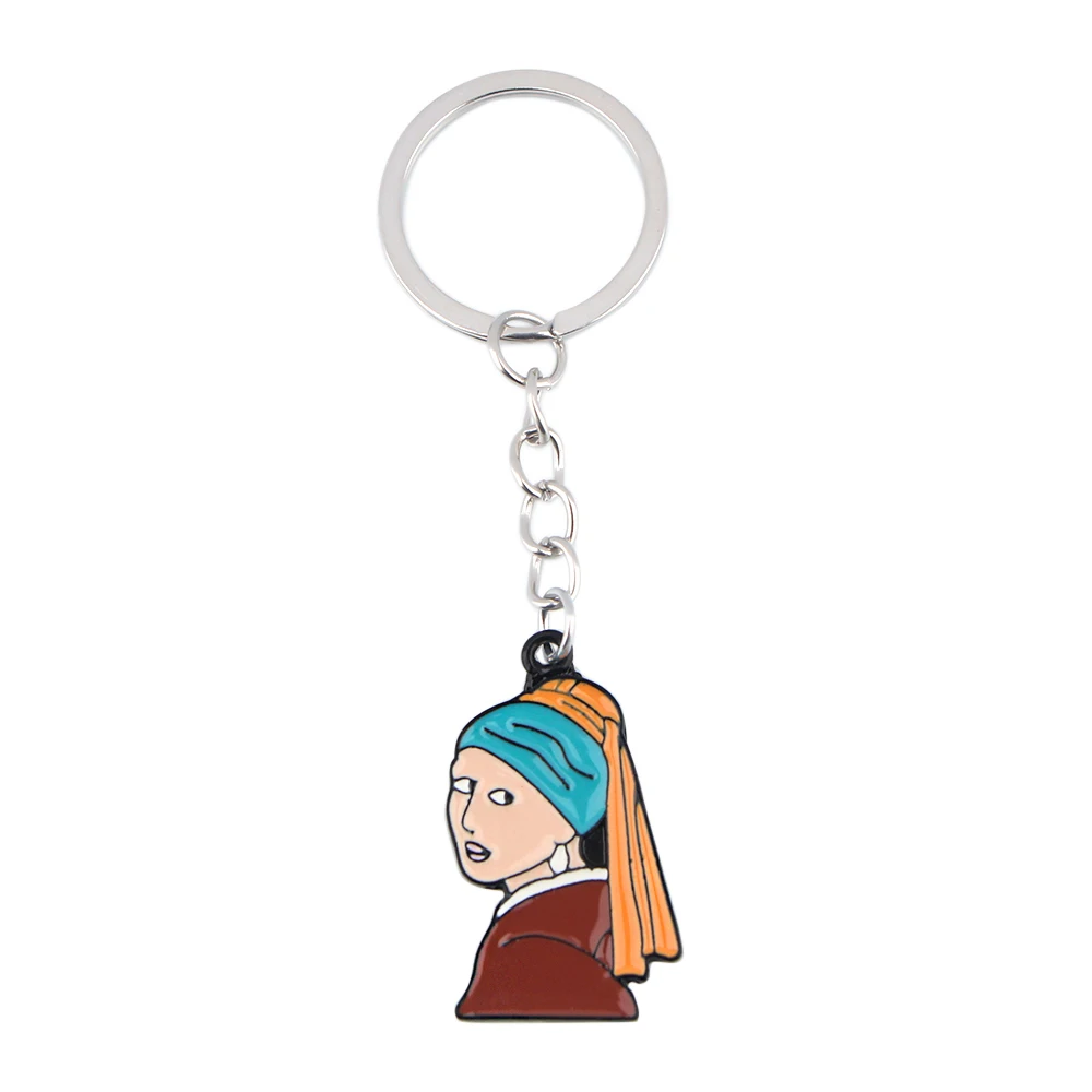 

K2371 Cute Girls Keychain Women Key Chain Key Rings Car Key Holder Art Cartoon Bags Decoration