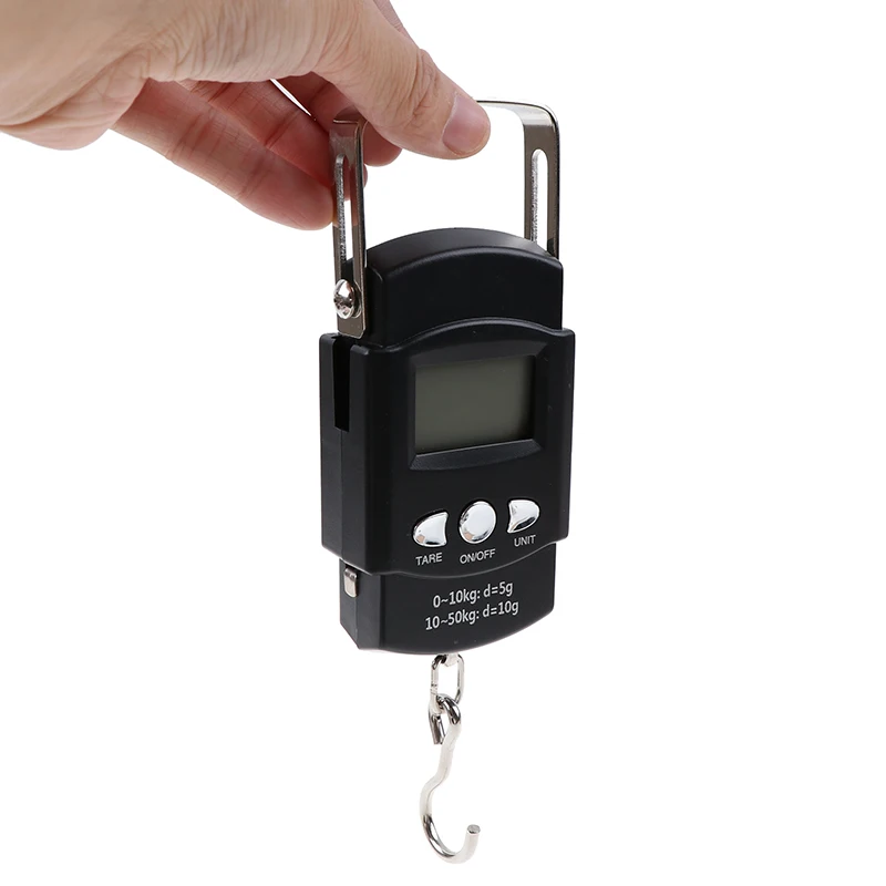

50kg 5g LCD Screen Digital Hanging Scale with Backlight and Hook Electronic Weighing Luggage Scale Travel Balance Scales