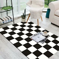 checkerboard living room rugs and carpets geometric bedroom kitchen mat crystal velvet non slip hallway area rug bath doormat