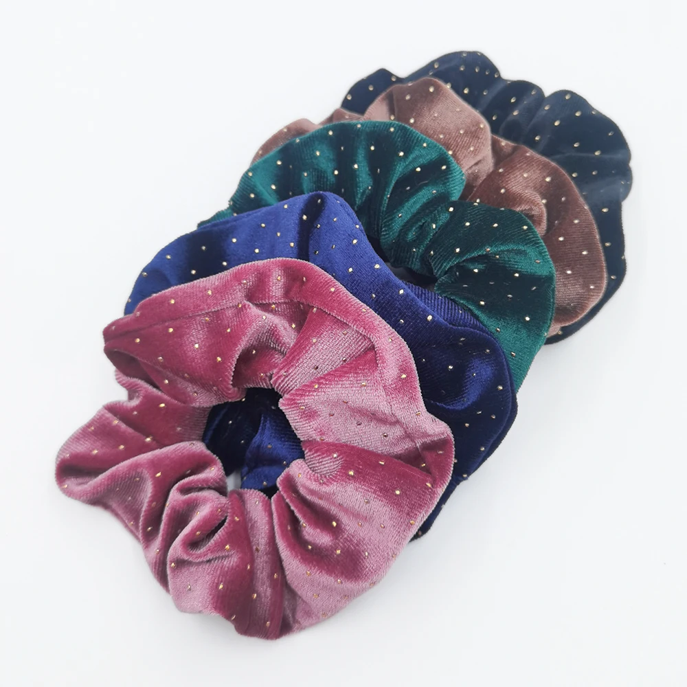 hair clip ins 5PCS/Set Velvet Scrunchies Elastic Rubber Hair Bands Women Girls Soft Solid Headbands Ponytail Holder Hair Rope Tie Accessories hair ties for women