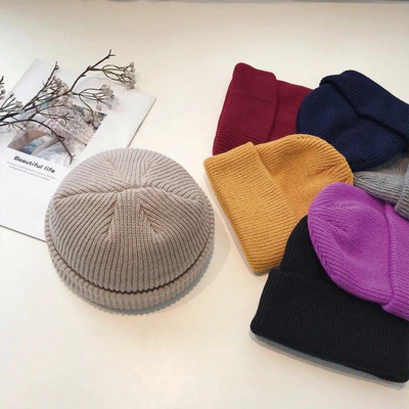 Новинка осенне-зимняя теплая мягкая хлопчатобумажная шапка унисекс в Корейском