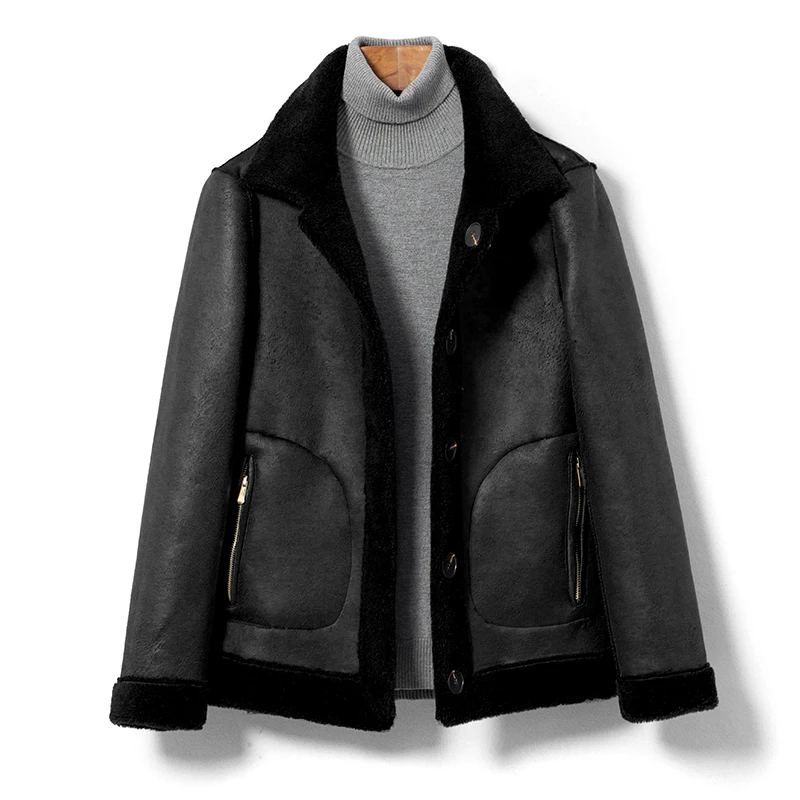 

2020 winter new men's cotton-padded clothes fashion trend Korean style two-sided jacket men's warm men's clothing