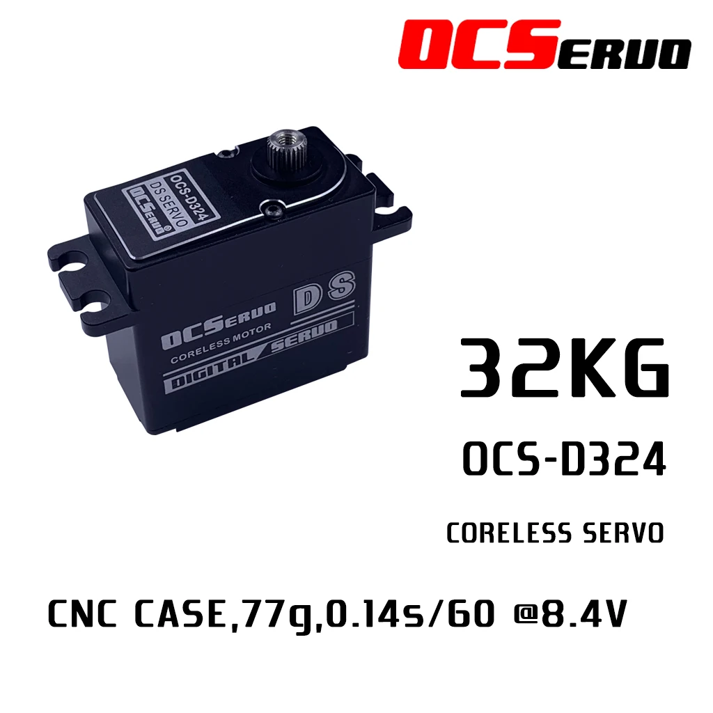 32kg.cm@8.4V 77 г металлический чехол цифровой сервопривод OCS D324|Детали и аксессуары| |