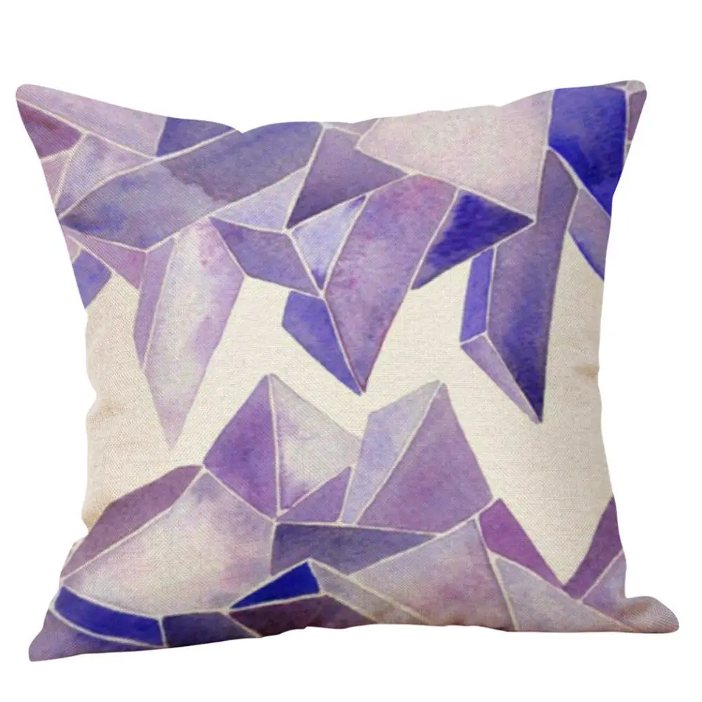 Новинка наволочка 18 дюймов фиолетовая для подушки дивана на талию домашний декор