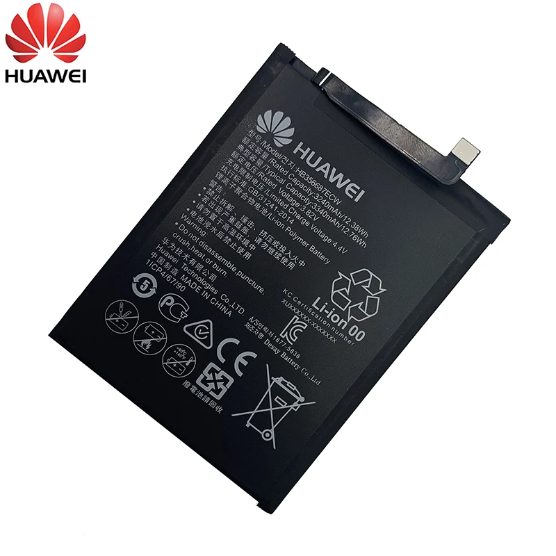 Оригинальный аккумулятор Hua Wei 3340 мАч HB356687ECW для Huawei Nova 2 Plus 2i Honor 9i G10 Mate 10 Lite