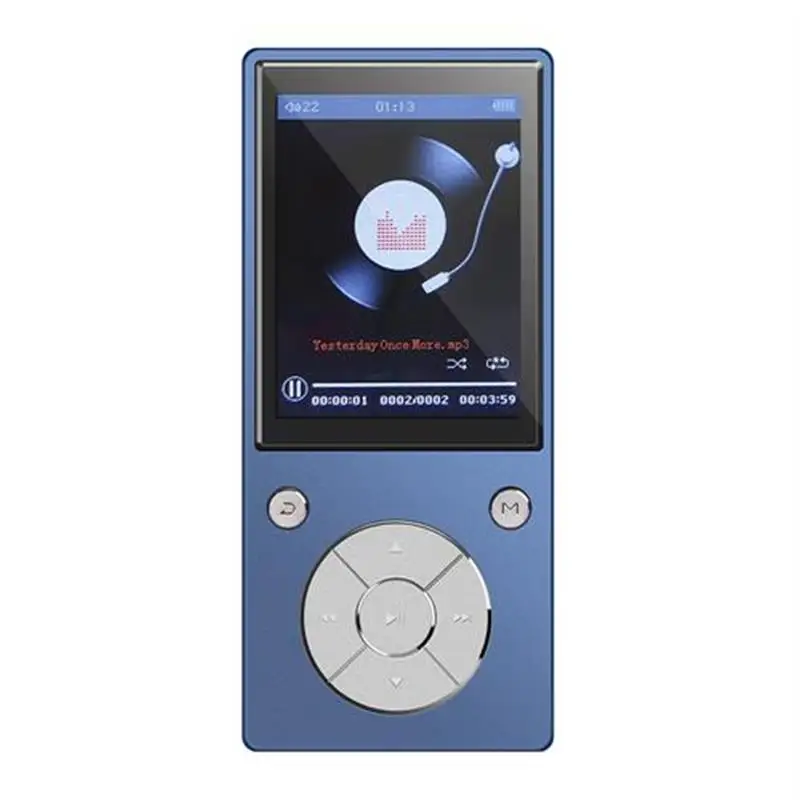 C11-MP3-blue Mp3-плеер с Bluetooth, встроенный динамик, металлический музыкальный плеер без потерь с fm-радио, электронная книга для Walkman с поддержкой tf-карты до 128 ГБ - Цвет: C11-MP3-blue