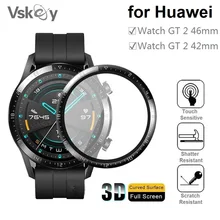 100PCS 3D Edge Soft Screen Protector for Huawei Watch GT 2 42mm GT2 46mm Full Coverage Protective Film (Non Tempered Glass)