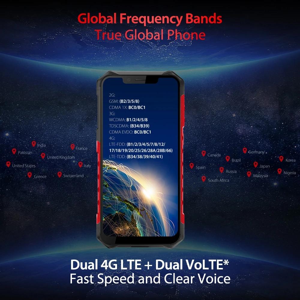 Защищенный мобильный телефон Ulefone Armor 6S водонепроницаемый IP68 NFC Helio P70 Otca-core Android 9 0 6