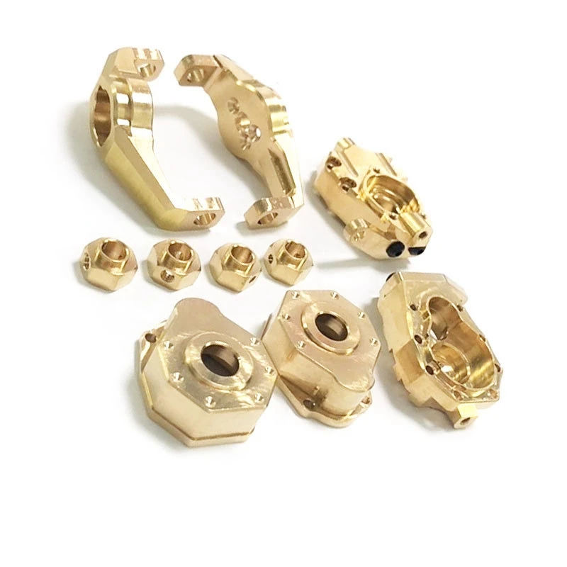 

Brass Upgrade Parts Set Hub Carrier Steering Knuckle for 1/10 RC Crawler TRAXXAS TRX4 Portal Cover