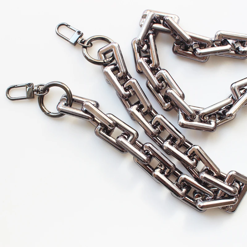 Resin Replacement Chain Detachable Parts 30/40/50/60cm Gold Strap Women Shoulder Handle Square Chain Woman Bag Accessory