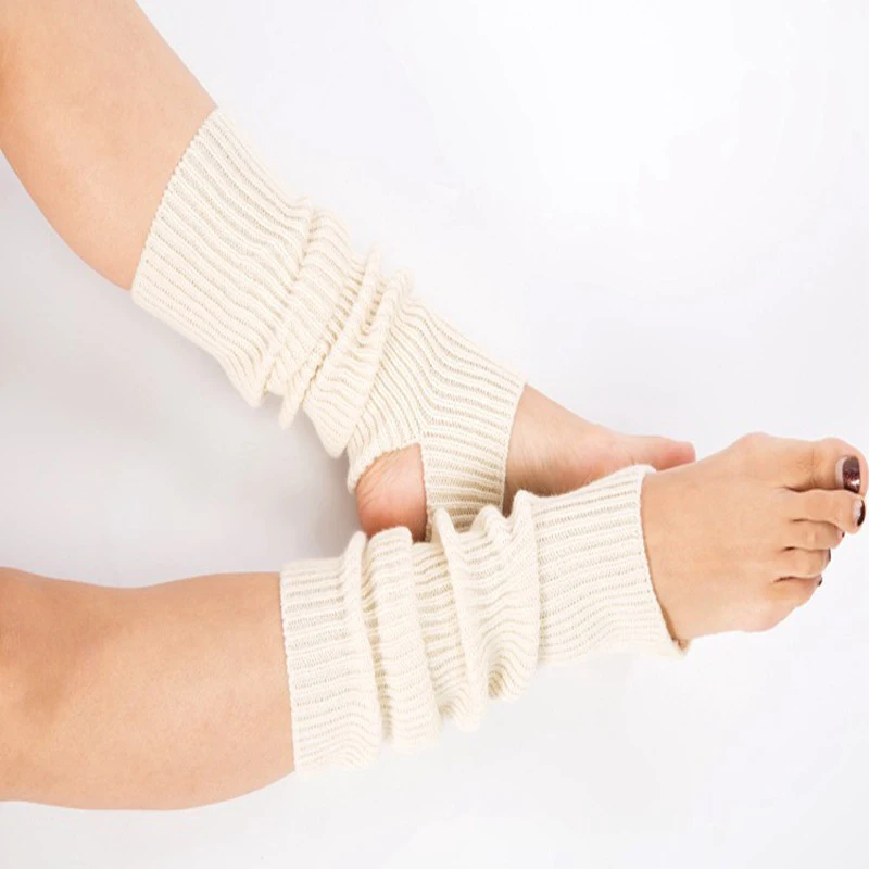 

Knitted Leg Warmers Women Yo-ga Socks Boot Cuffs Winter Bodybuilding Socks Gaiters For Women Gaiters Warm Socks