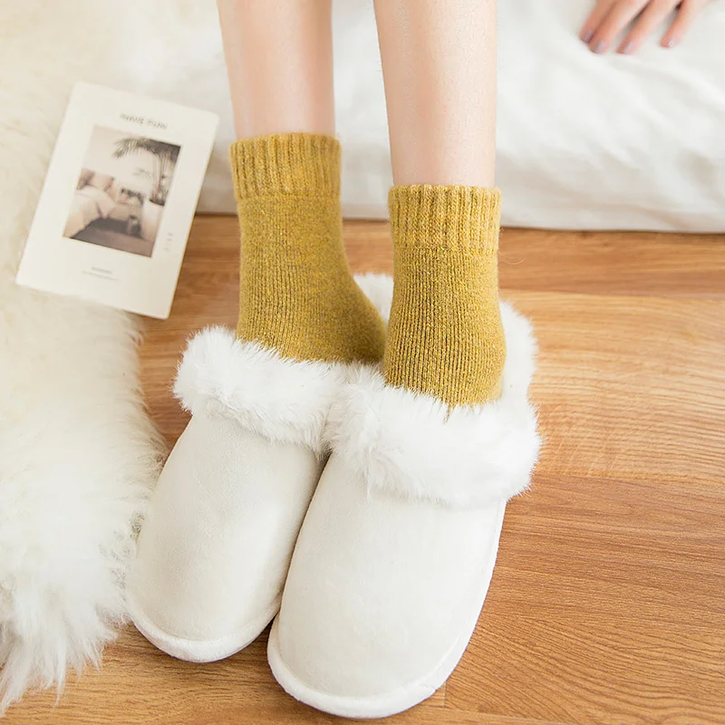 

Autumn and winter feminine stockings of extra thick and soft wool loop warm female terry wool long-resistant