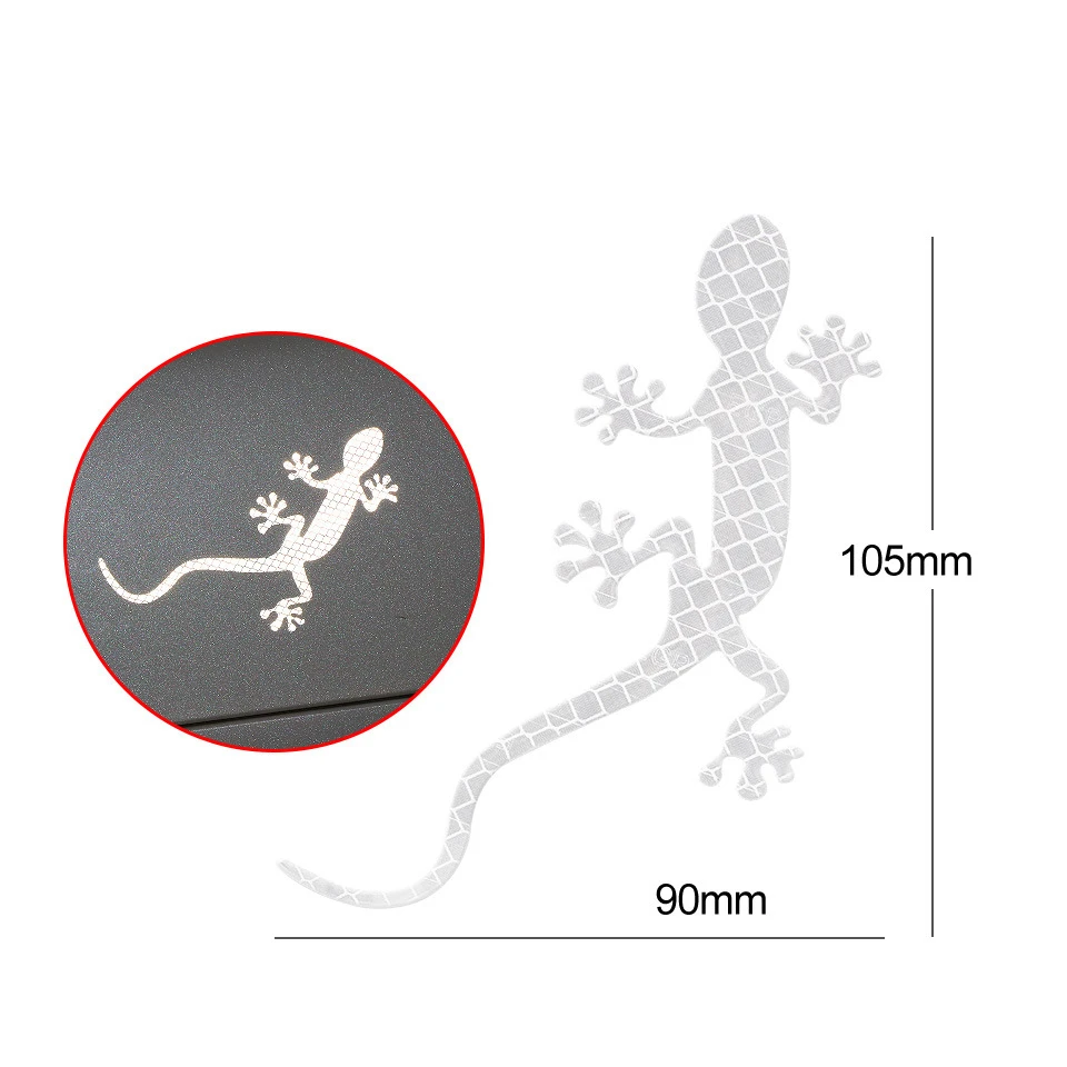 Высокоотражающие автомобильные наклейки Gecko для защиты от столкновений
