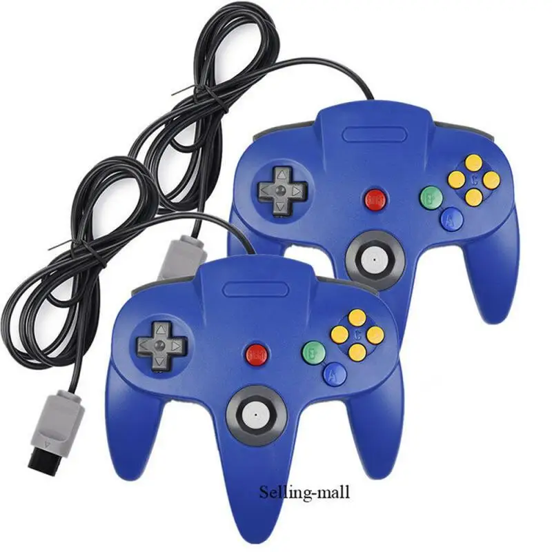 

N64 Controller Gamepad Joystick Joypad Game Pad Long Wired for Classic 64 Consoles Games N64 Port Interface Transparent