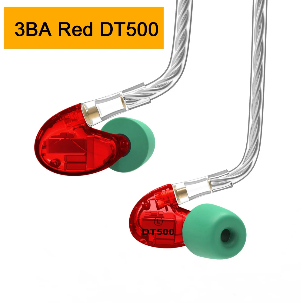 NICEHCK DT600 6BA/DT500 5BA/DT300 3BA привод в ухо наушник 6/5/3 уравновешенного якоря Съемная MMCX спортивные hifi-наушники