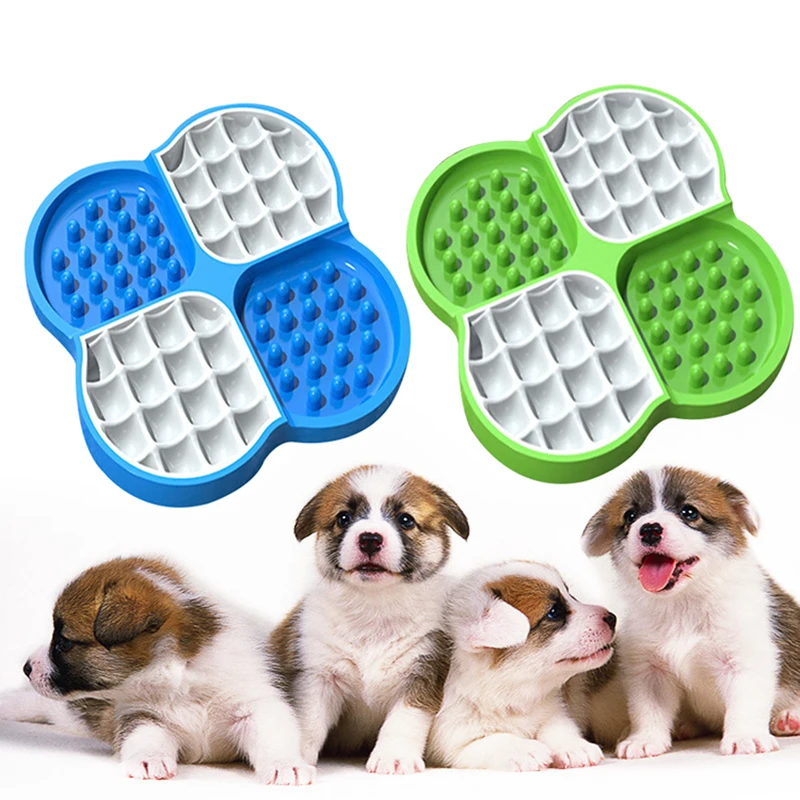 Миска для питомцев с присосками прочная предотвращения удушения здоровое