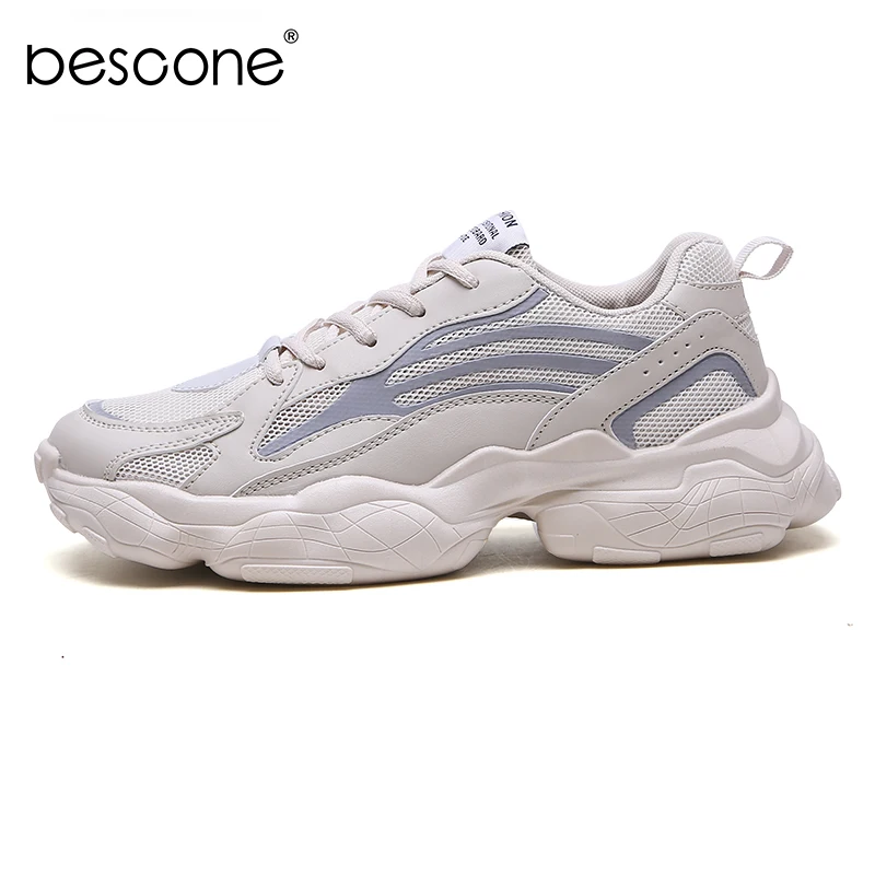 BESCONE/мужская повседневная обувь Модные дышащие Туфли-светильник удобные мужские