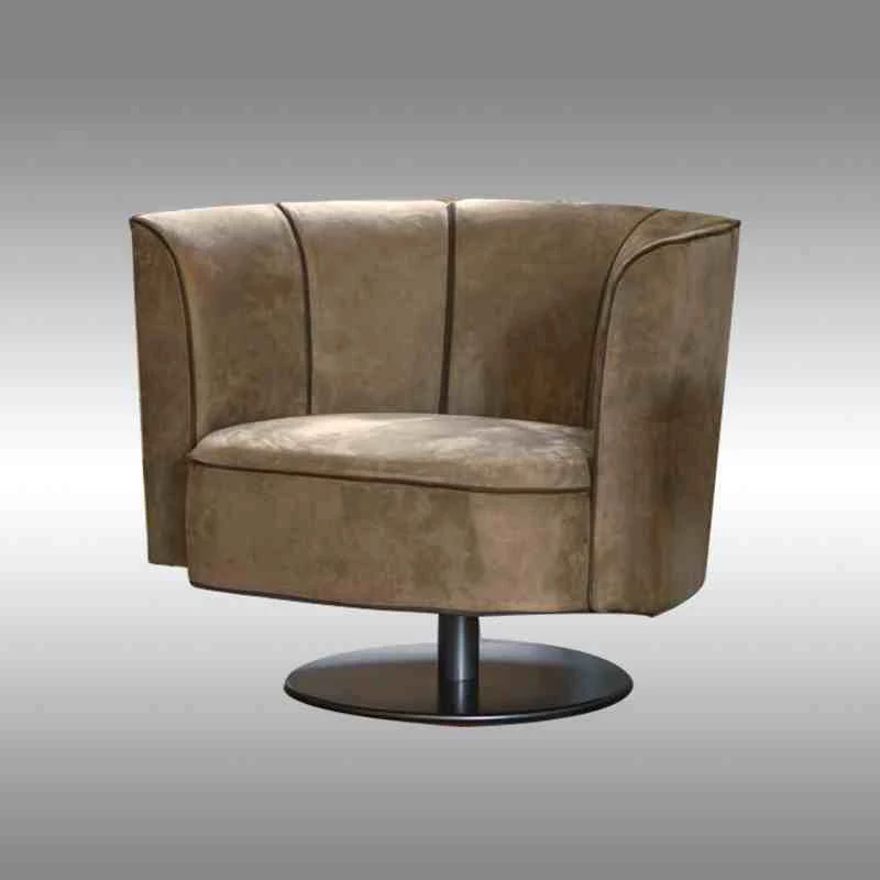 Роскошное современное итальянское дизайнерское мягкое бархатное Кожаное Кресло