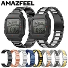 Металлический ремешок для Amazfit Neo, браслет из нержавеющей стали для Xiaomi Huami Amazfit Neo Bip GTS, ремешок для умных часов