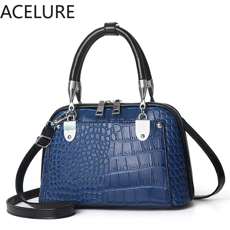 

Сумка-хобо ACELURE женская из экокожи, модный саквояж на одно плечо, однотонная сумочка-хобо