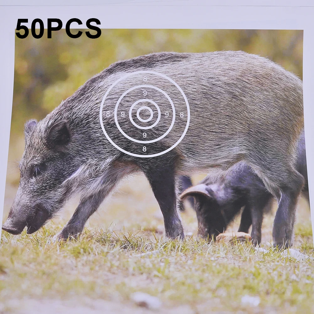 10/20/50 шт Цель 44*44 см кабан бумага Спорт на открытом воздухе практика абсолютно