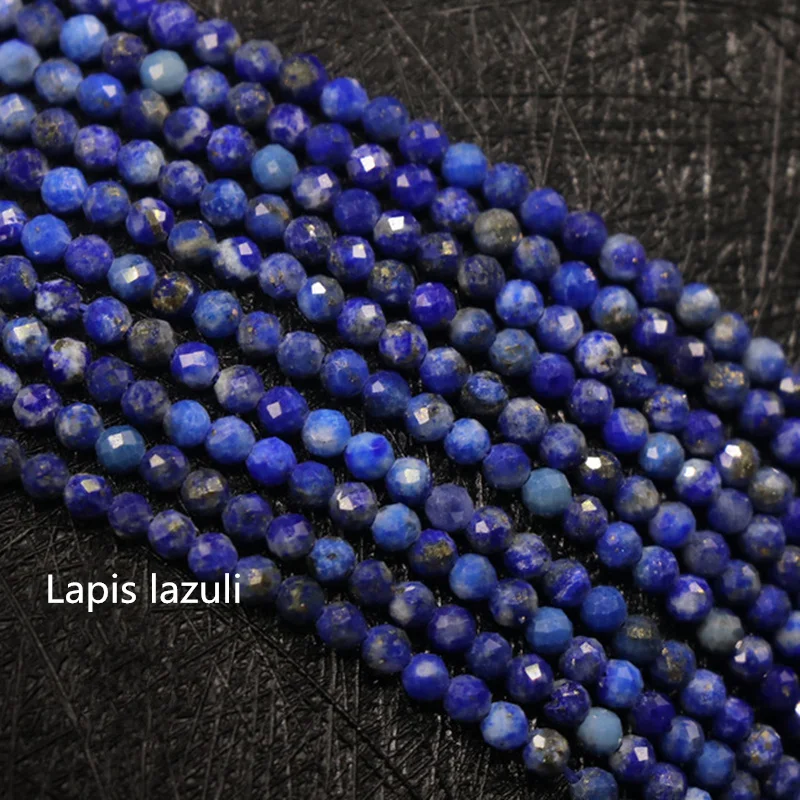 AA+ Small Natural Stone Beads Tourmaline 2/3/4mm Quartzs Amethysts Agates Crystal Faceted for Jewelry Making DIY Bracelet | Украшения и