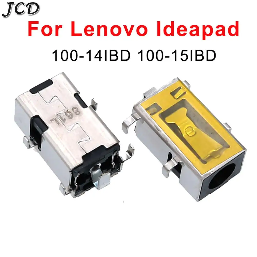 

JCD 2pcs Laptop DC power jack charging port connector for Lenovo Ideapad 100-14IBD 100-15IBD Socket connector DC Jack